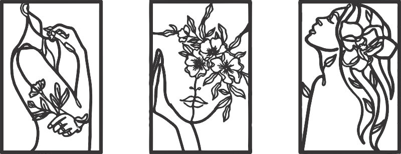 CUA000332 — TRIPTICO 90X45